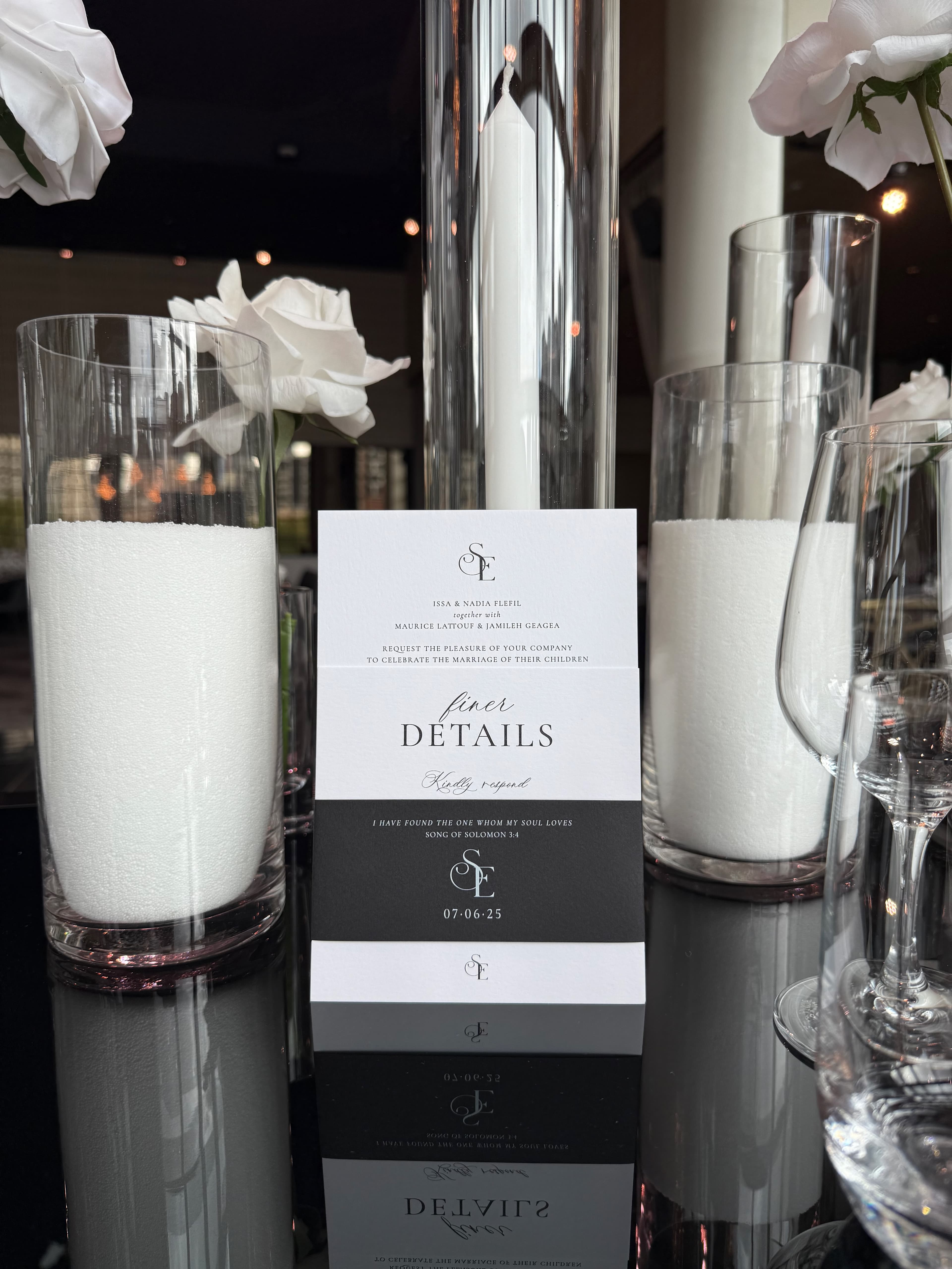 Wedding day stationery