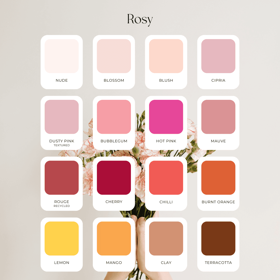 Rosy Colour Chart