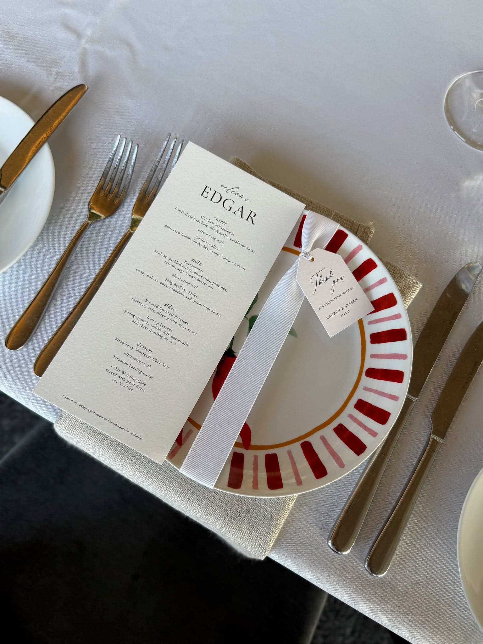 Adora Menu Card 2